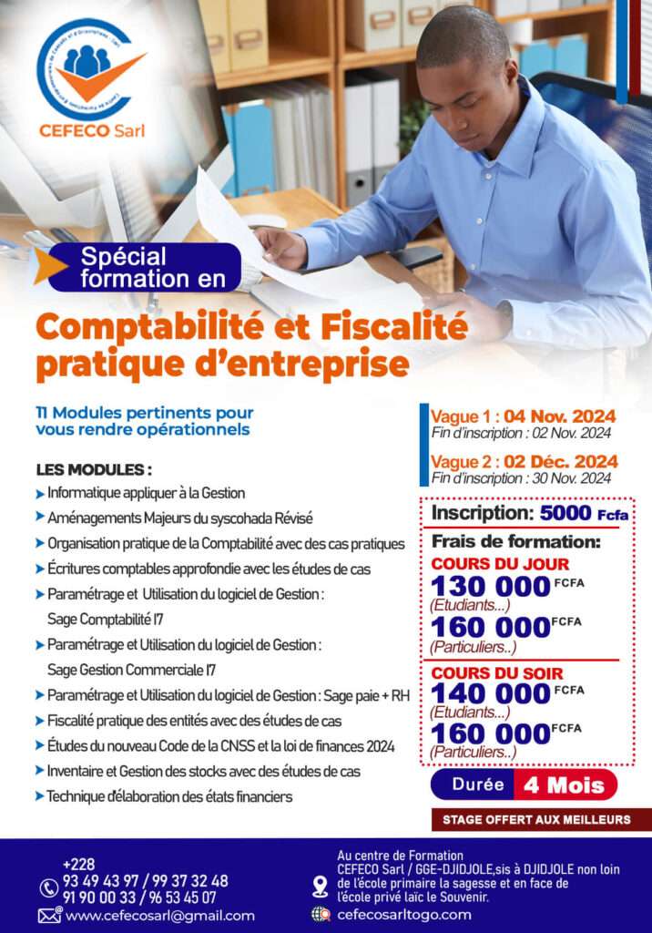 Formation Comptabilité et fiscalité