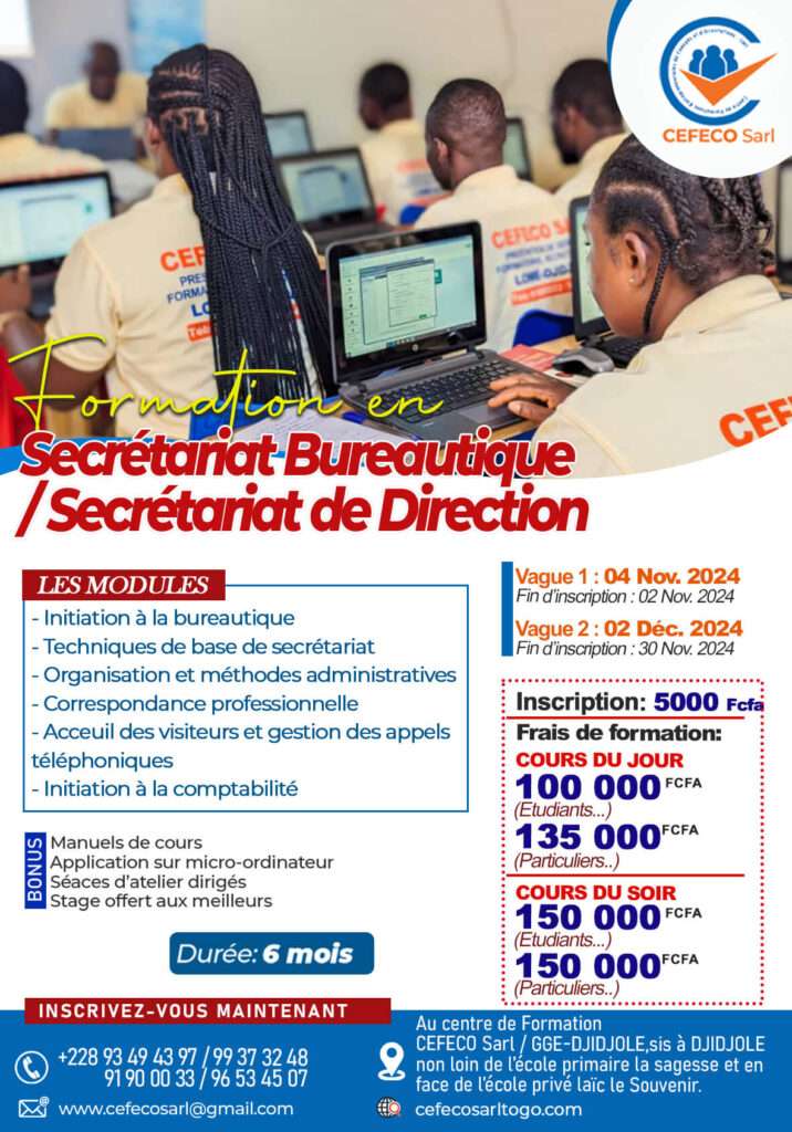 Formation Secrétariat bureautique