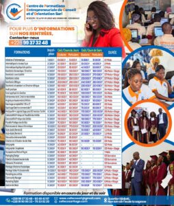 affiche nos formations cefeco rentrée 2025 chez CEFECO Sarl