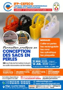 Cefeco sarl Conception des sacs en perles